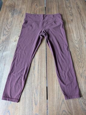 Athleta Women's Purple Elation 7/8 Tight Leggings 25" Inseam Size Large